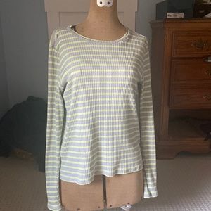 American Eagle Womens Long Sleeve Striped Shirt